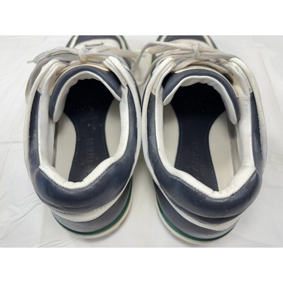 Louis Vuitton Tower Low Top Dark Blue/White Leather Sneakers Mens Size 8 - Picture 12 of 16